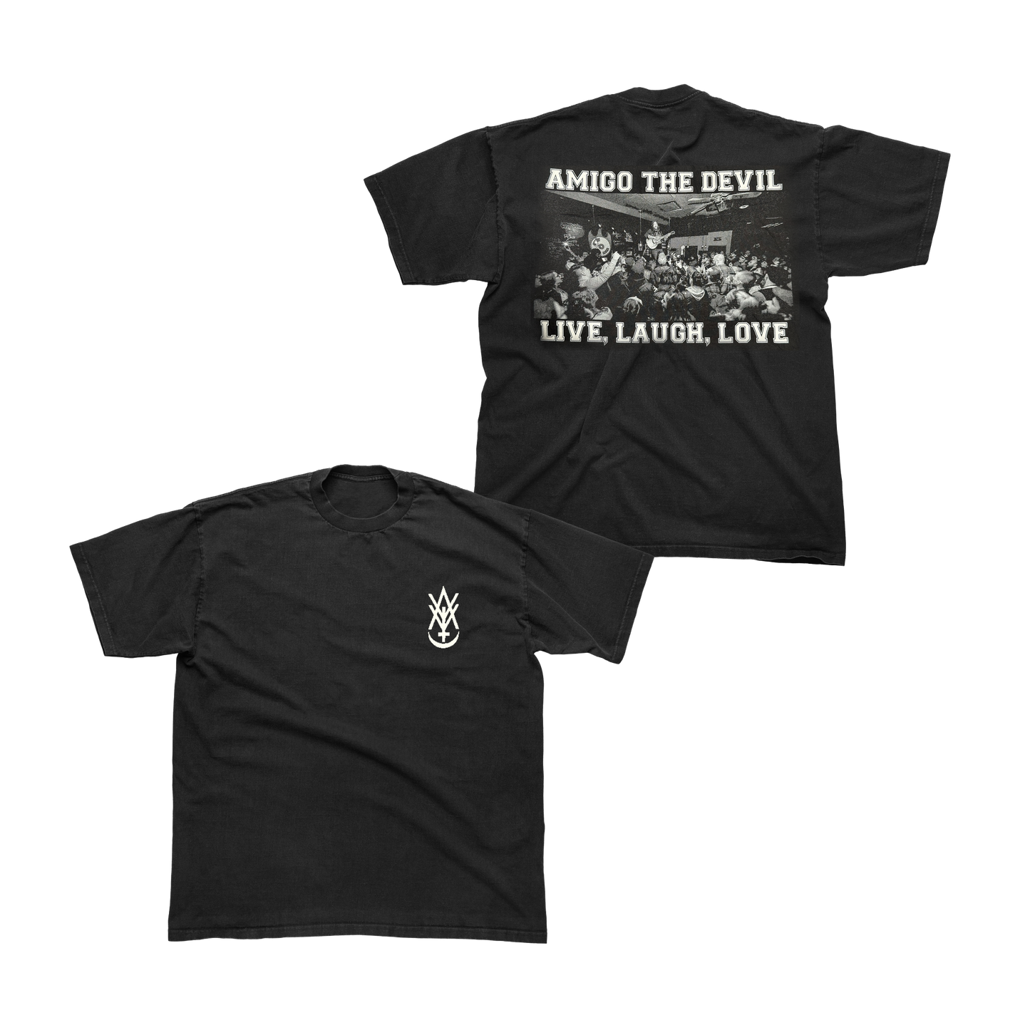 Live, Laugh, Love Black T-Shirt