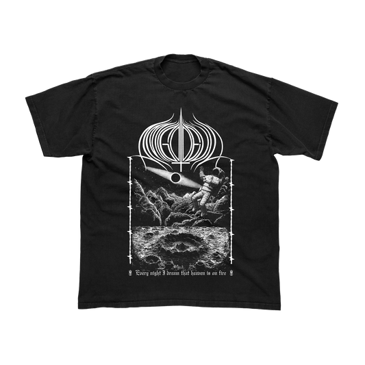 Heavens On Fire Black T-Shirt