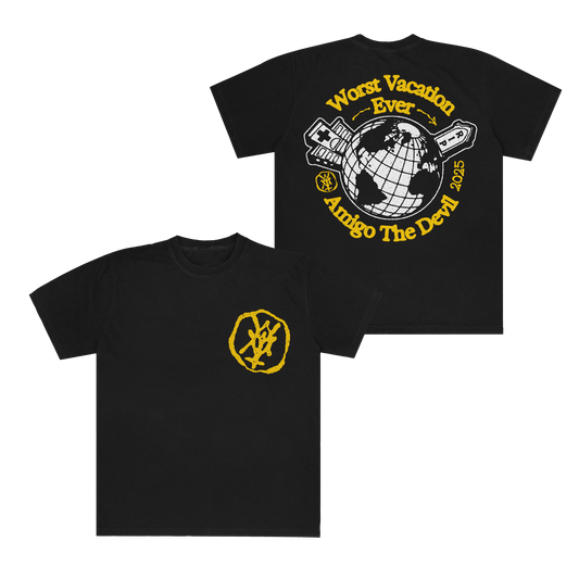 WORST VACATION BLACK T-SHIRT